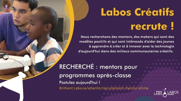 Recrutement Mentor STIMA après classe et dans la communauté